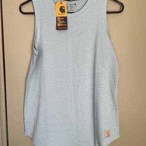 NWT Carhartt Women's Soft Blue Tank Sz S